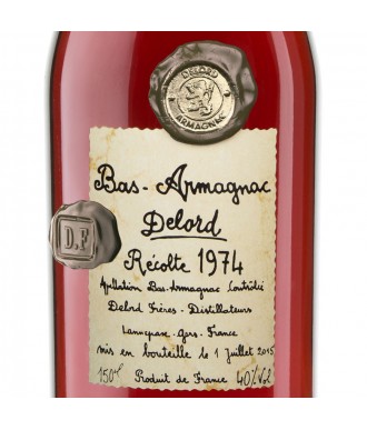 Delord Armagnac Jahrgang 1974 Magnumflasche