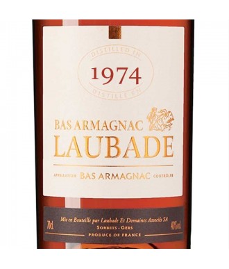 Laubade Armagnac Wijnoogst 1974