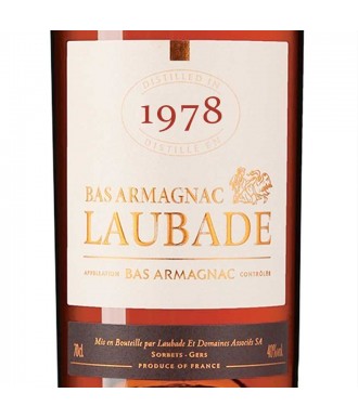 Laubade Armagnac Wijnoogst 1978