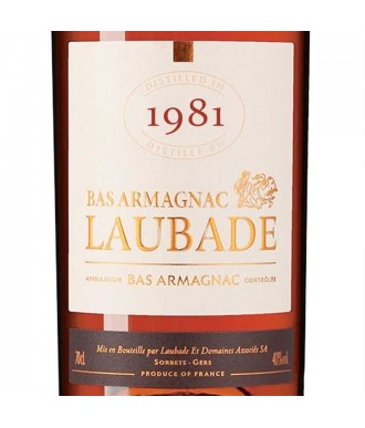 Laubade Armagnac Wijnoogst 1981