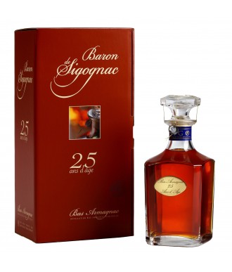 Baron De Sigognac Armagnac Karaffe 25 Jahre