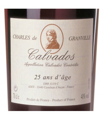 CHARLES DE GRANVILLE CALVADOS 25 YEARS