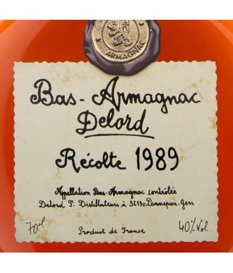 DELORD ARMAGNAC VINTAGE 1989