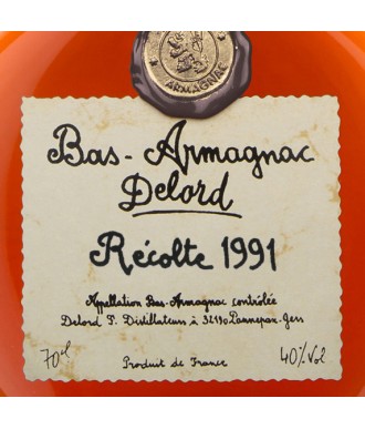 Delord Armagnac oogstjaar 1991