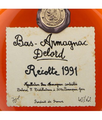 DELORD ARMAGNAC VINTAGE 1991