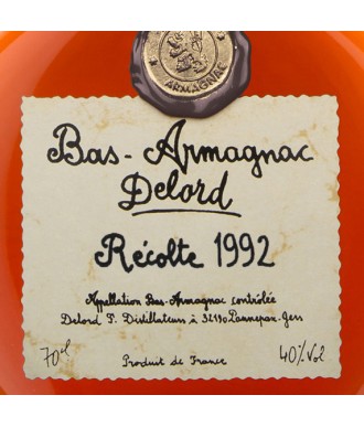 DELORD ARMAGNAC VINTAGE 1992