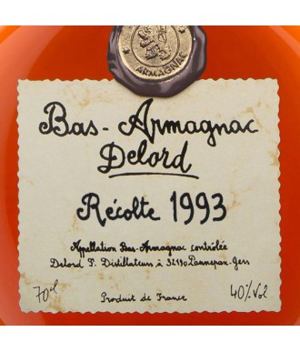 DELORD ARMAGNAC VINTAGE 1993