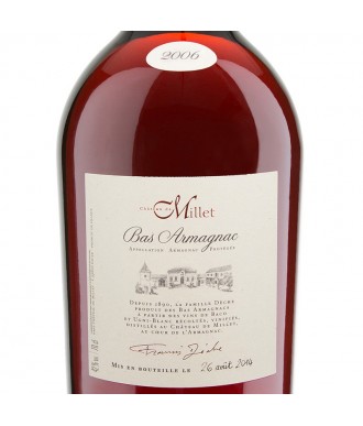 MILLET ARMAGNAC VINTAGE 2006 POT GASCON 250 cl