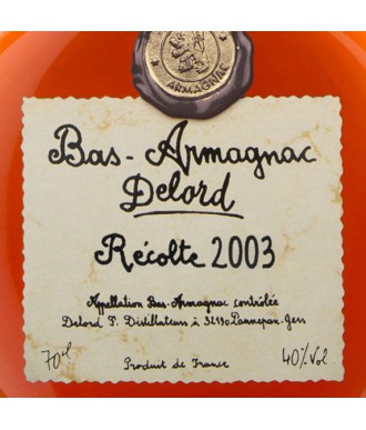 DELORD ARMAGNAC VINTAGE 2003