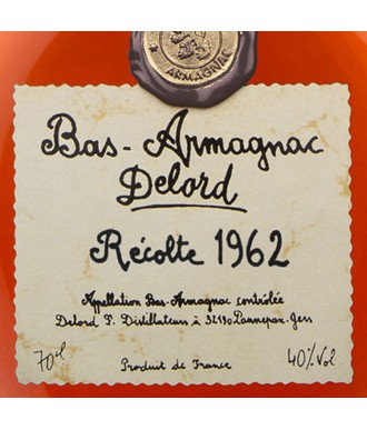 Delord Armagnac Millésime 1962