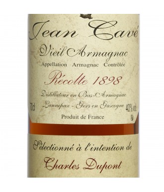 Jean Cavé Bas-Armagnac Millésimé 1898