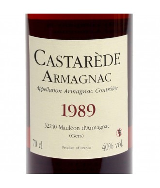 Castarède Armagnac Vintage 1989