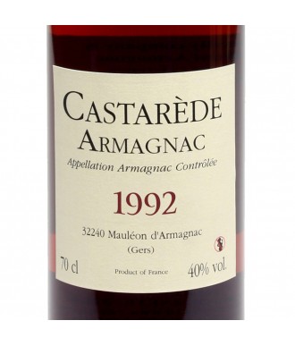 Castarède Armagnac Wijnoogst 1992