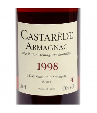 Castarède Armagnac Wijnoogst 1998