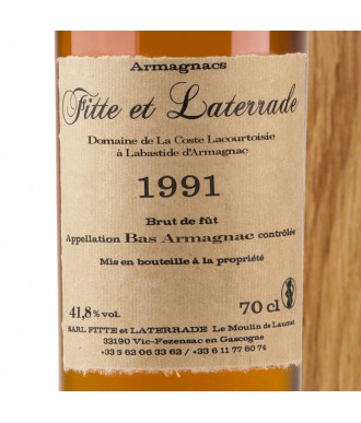 Fitte Et Laterrade Armagnac 1991 vintage