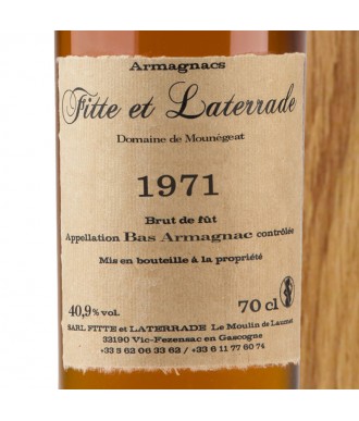 Fitte Et Laterrade Armagnac 1971 vintage