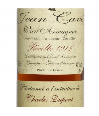 Jean Cavé Bas-Armagnac Vintage 1915