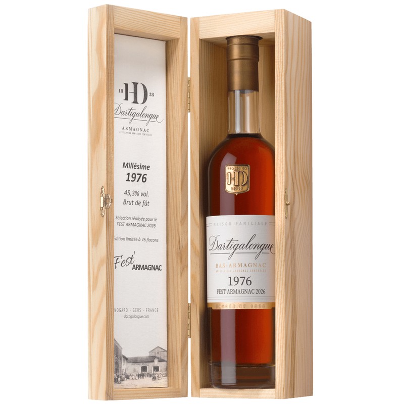 Dartigalongue Armagnac Brut de Fût 1976 Sélection Fest'Armagnac
