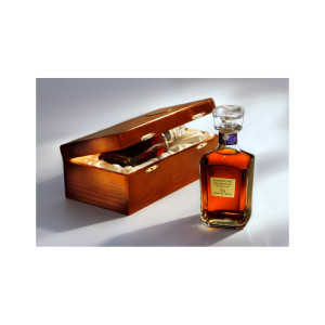 Baron De Sigognac Armagnac Karaffel 75 År Prestigeæske i Træ