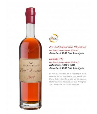 Jean Cavé Bas-Armagnac Millésimé 1987