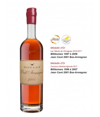 Jean Cavé Bas-Armagnac Millésimé 2001