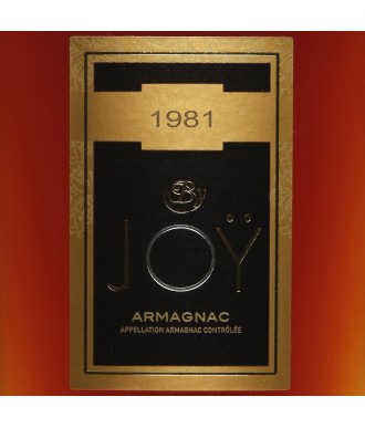 Joy Armagnac Millésime 1981