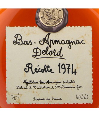 DELORD ARMAGNAC VINTAGE 1974