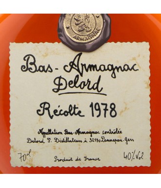 Delord Armagnac Millésime 1978