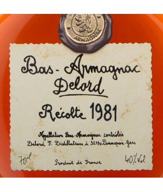 Delord Armagnac Vintage 1981