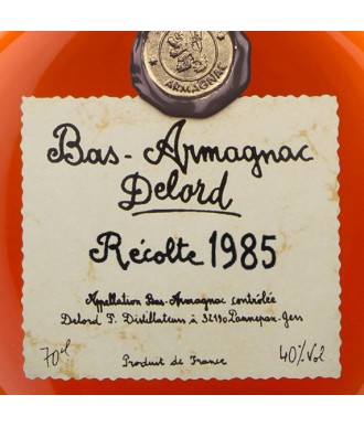 DELORD ARMAGNAC VINTAGE 1985