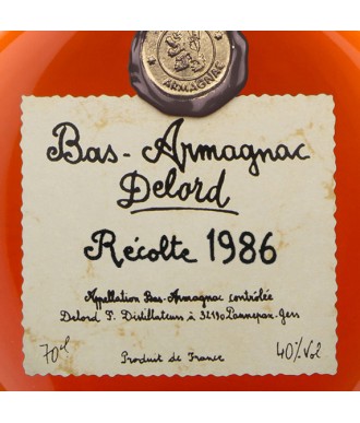 Delord Armagnac Millésime 1986